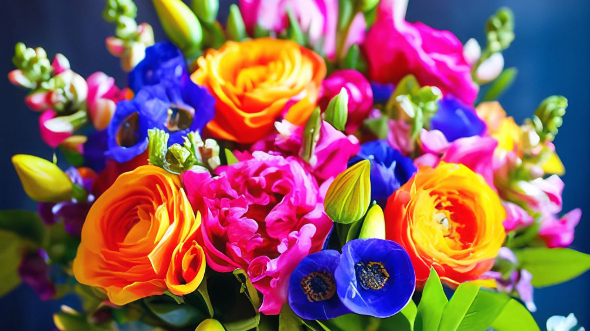 Vibrant floral bouquet representing thoughtful presentation